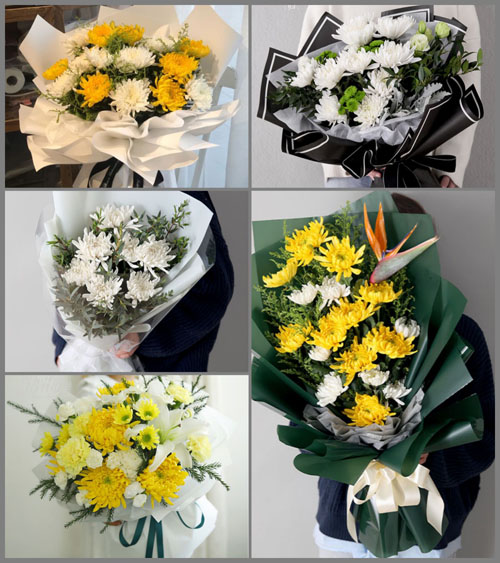 贵州毕节市赫章县野马川镇石板村白事花束代送